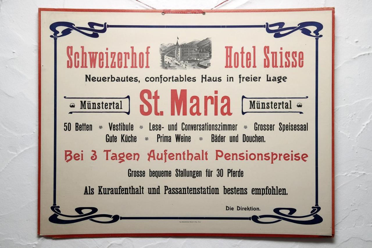Hotel Schweizerhof Sta Maria Santa Maria Val Muestair Exteriör bild